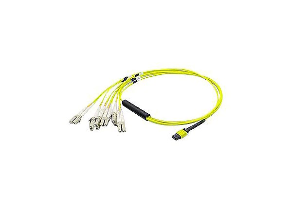 Proline MPO F/6xLC M 12-Strand OS2 Duplex Ofnr Fanout Cable 2m Yellow PRO-MPO-6LC2M9SMF