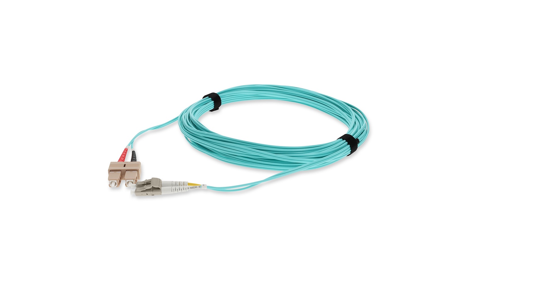 Addon Memory Upgrades 2m SC (Male) To LC Aqua OM4 Duplex Ofnr (Riser-Rated) Fiber Patch Cable ADD-SC-LC-2M5OM4