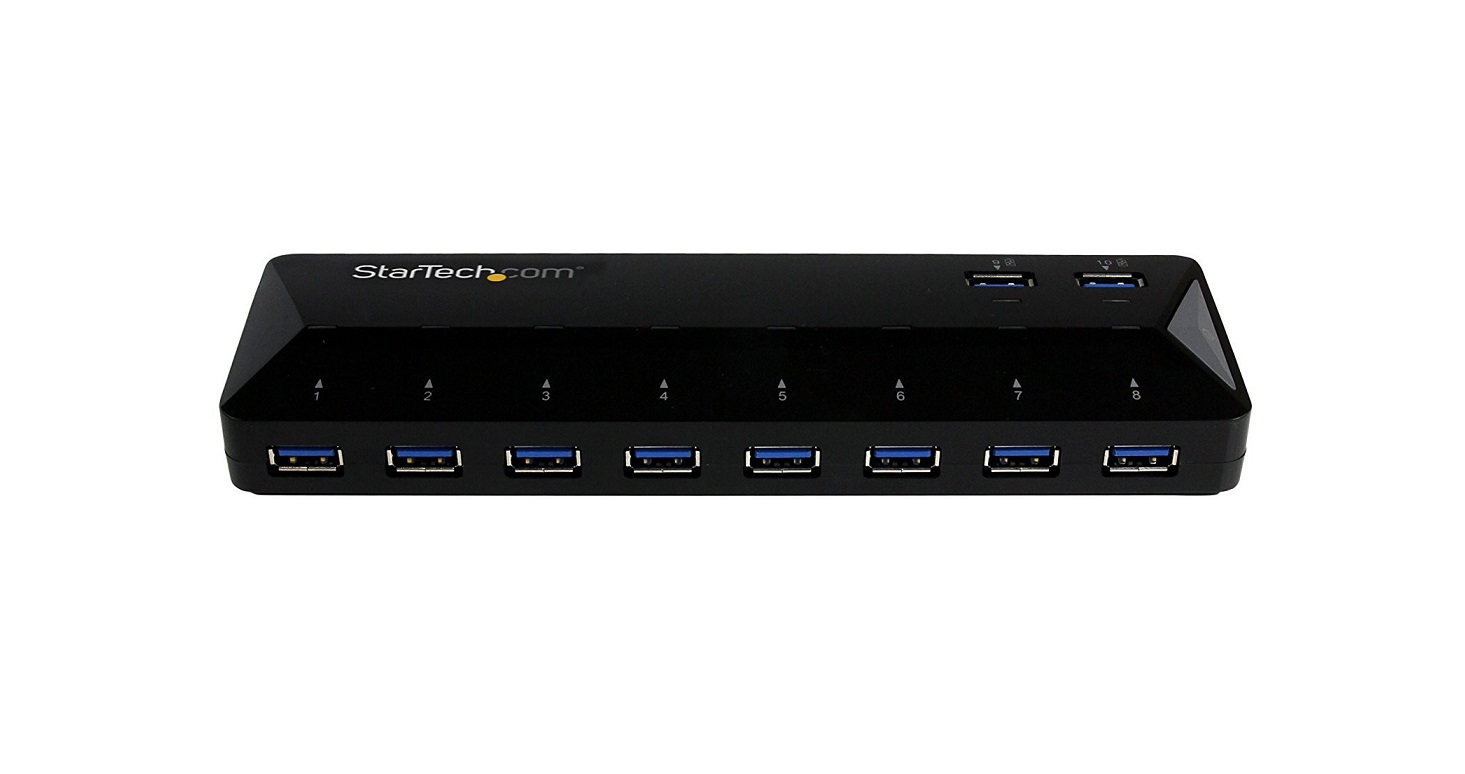 StarTech 10-Ports USB 3.0 Hub With Charge and Sync Ports ST103008U2C