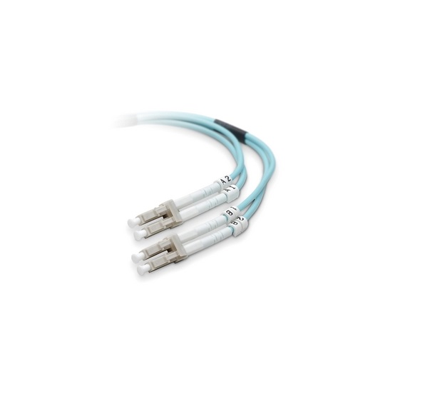 Belkin Fiber Optic Duplex Patch Cable 2x Lc Male 16.4ft Aqua F2F402LL-05M-G