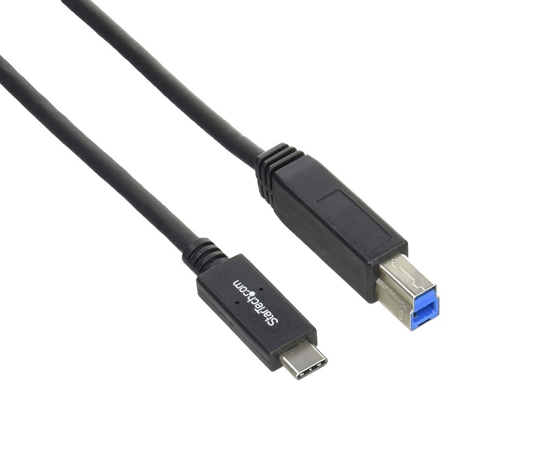 StarTech.com USB-C To USB-B M/M 6ft 2m Thunderbolt 3 Cable USB315CB2M