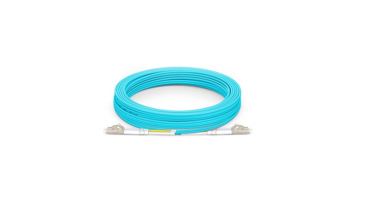 Proline LC To Aqua OM4 Duplex Fiber Ofnr Patch Cable 107m PRO-LC-LC-107M5OM4