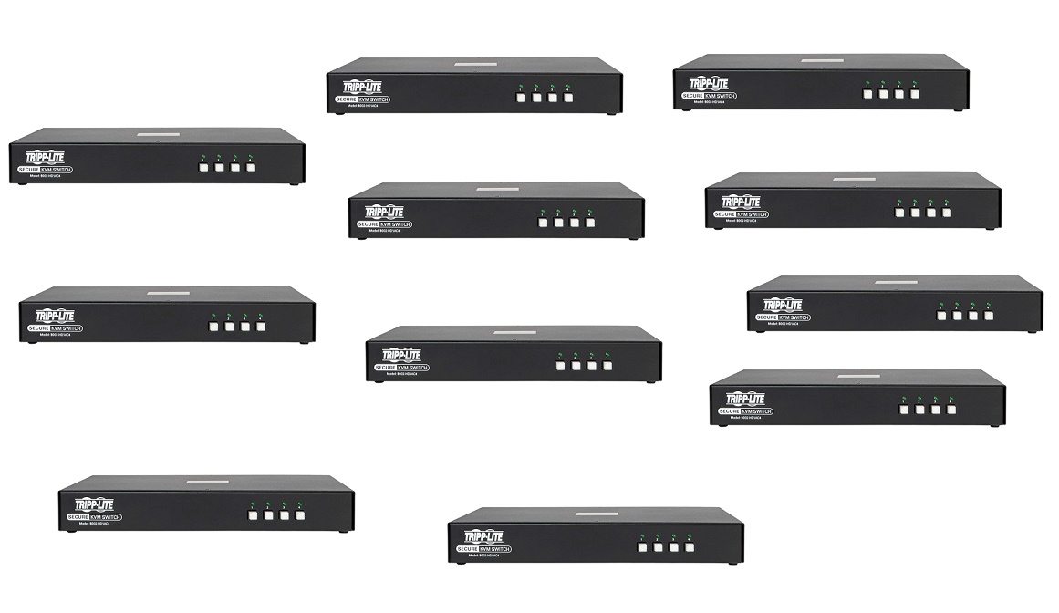 Tripp Lite Lot Of 20pcs B002-HD1AC4-20-Pack Kvm Switch Displayport 4-Ports 4K Niap Certified Audio (New Retail)