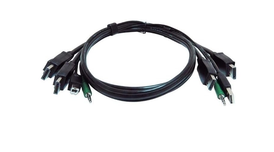 Black Box 6ft Displayport Usb Audio KVM Cable SKVMCBL-2DP-06TAA