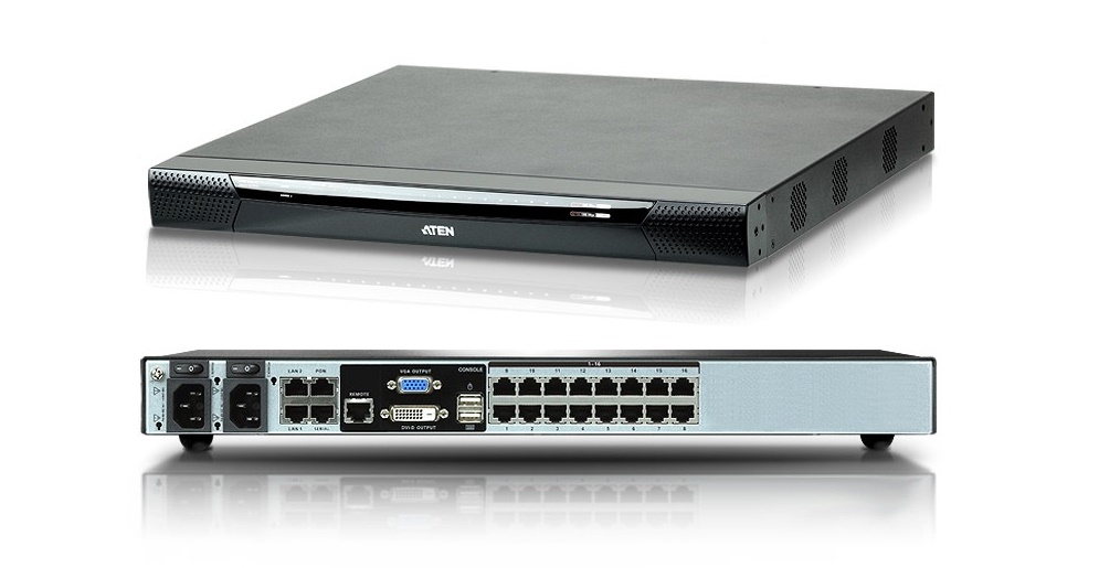 Aten Kn Series 16-Ports Over Ip With Dual Power Kvm Switch KN2116VA