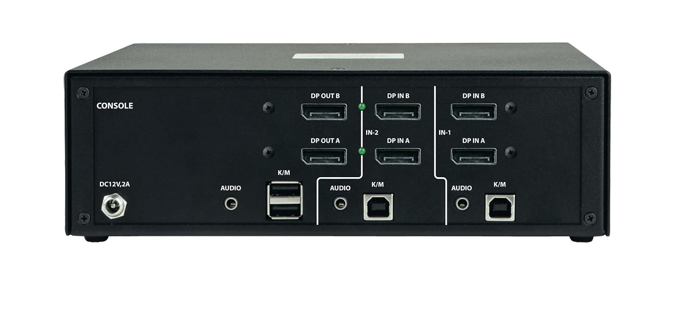 Tripp Lite 2-Ports Dual-Monitor Secure Kvm Switch B002A-DP2A2