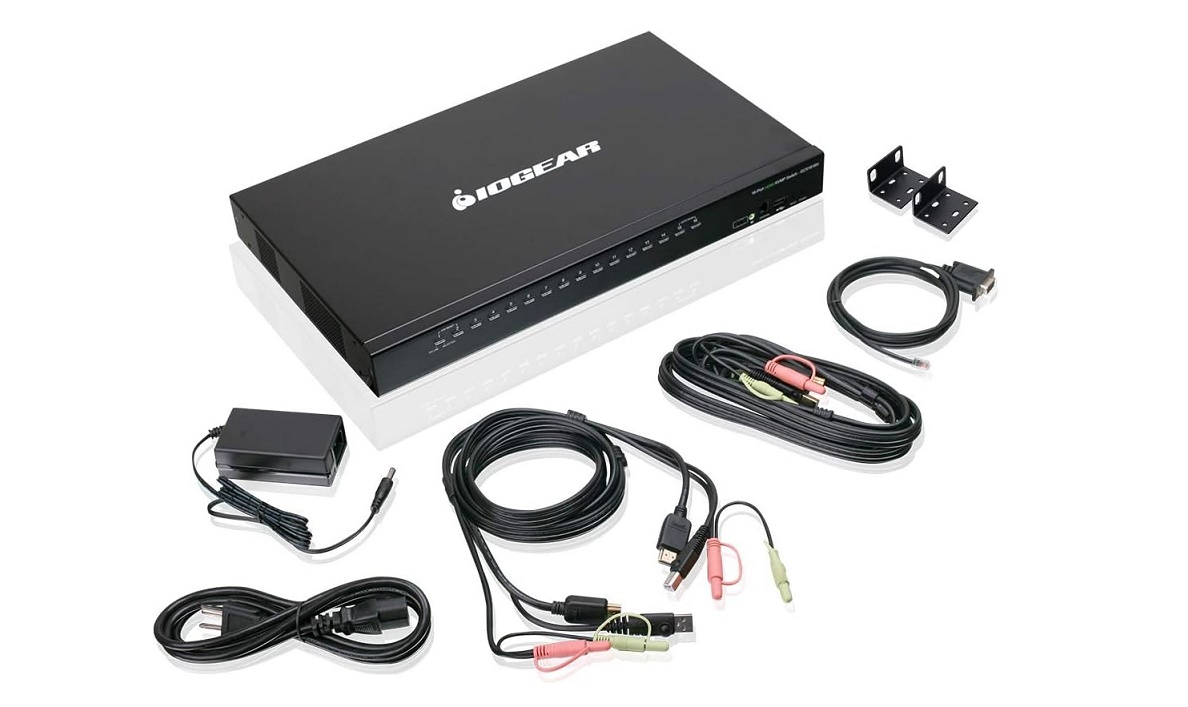 IOGear 16-Ports USB HDMI KVM Switch With Audio (TAA) GCS1816H