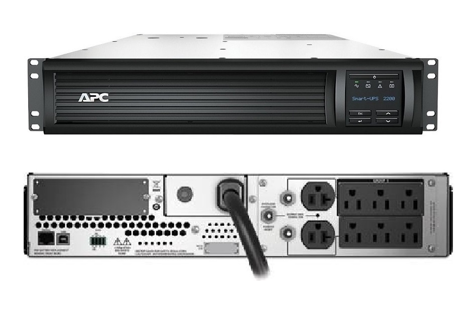 APC Smart-UPS 2200VA 1.98KWatts LCD RM 2U 120V With L5-20P 2U Rack-mountable SMT2200R2X106