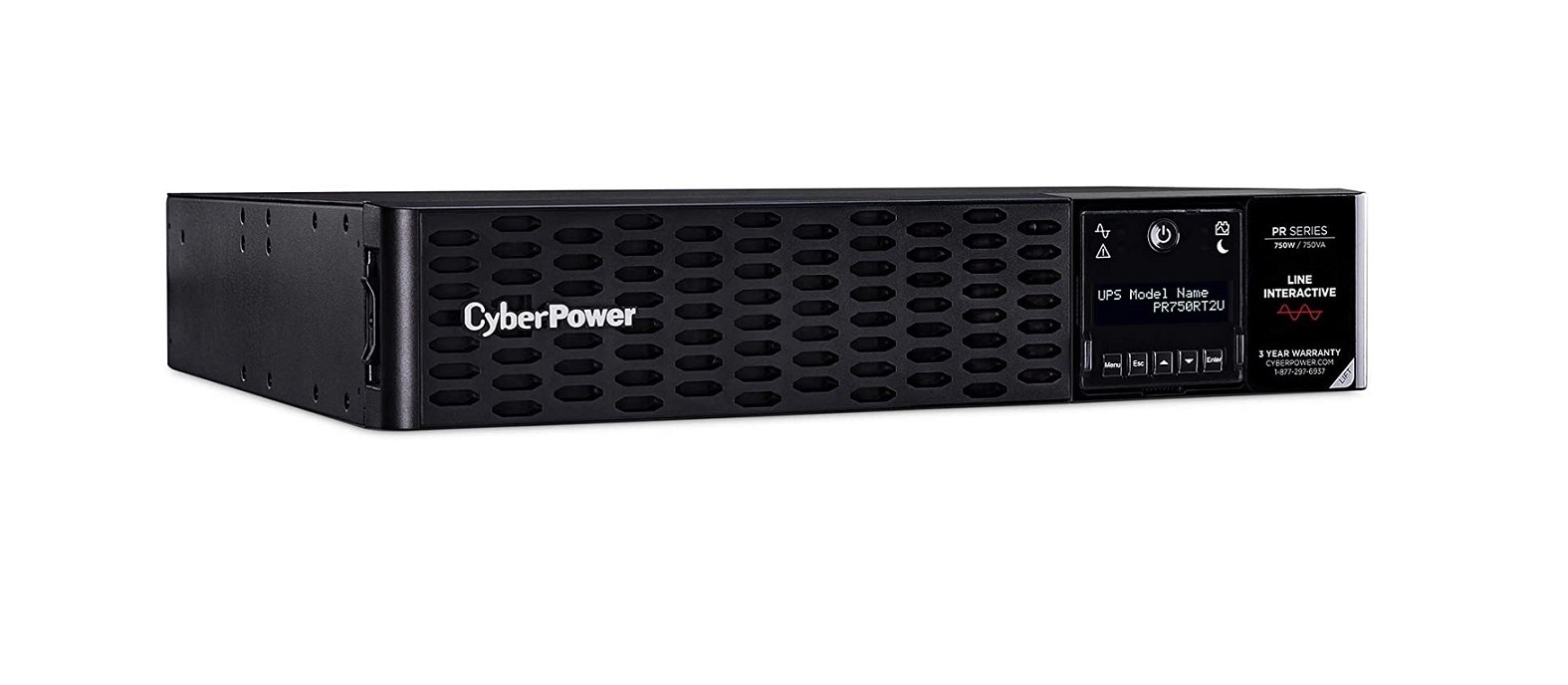Cyberpower Sinewave 750VA 750W 125V 8-out 2U Rack Tower Smart APP UPS System PR750RT2U