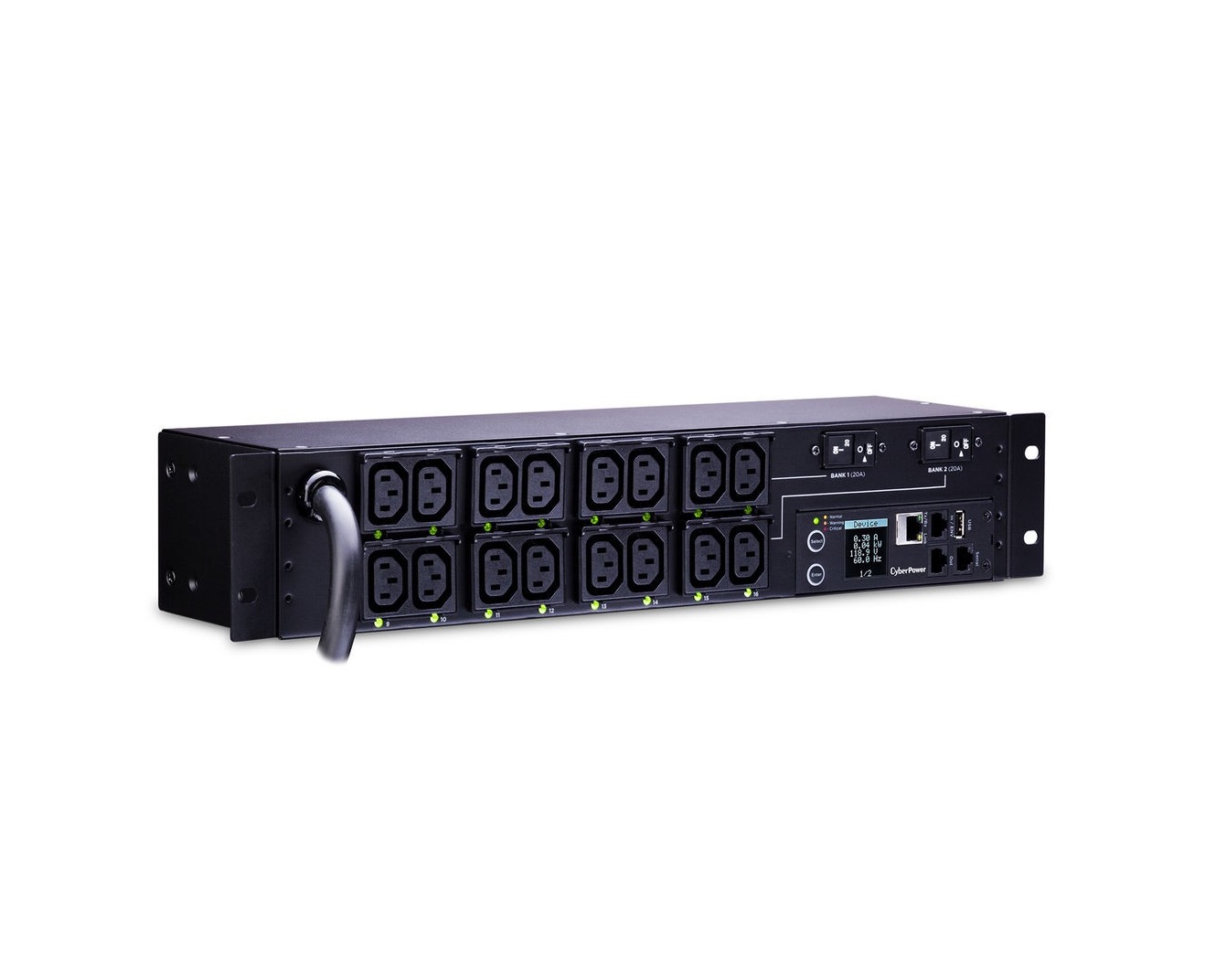 Cyberpower 240V/30A 16-out Switched Metered-By-Outlet PDU 2U RackMount PDU81007