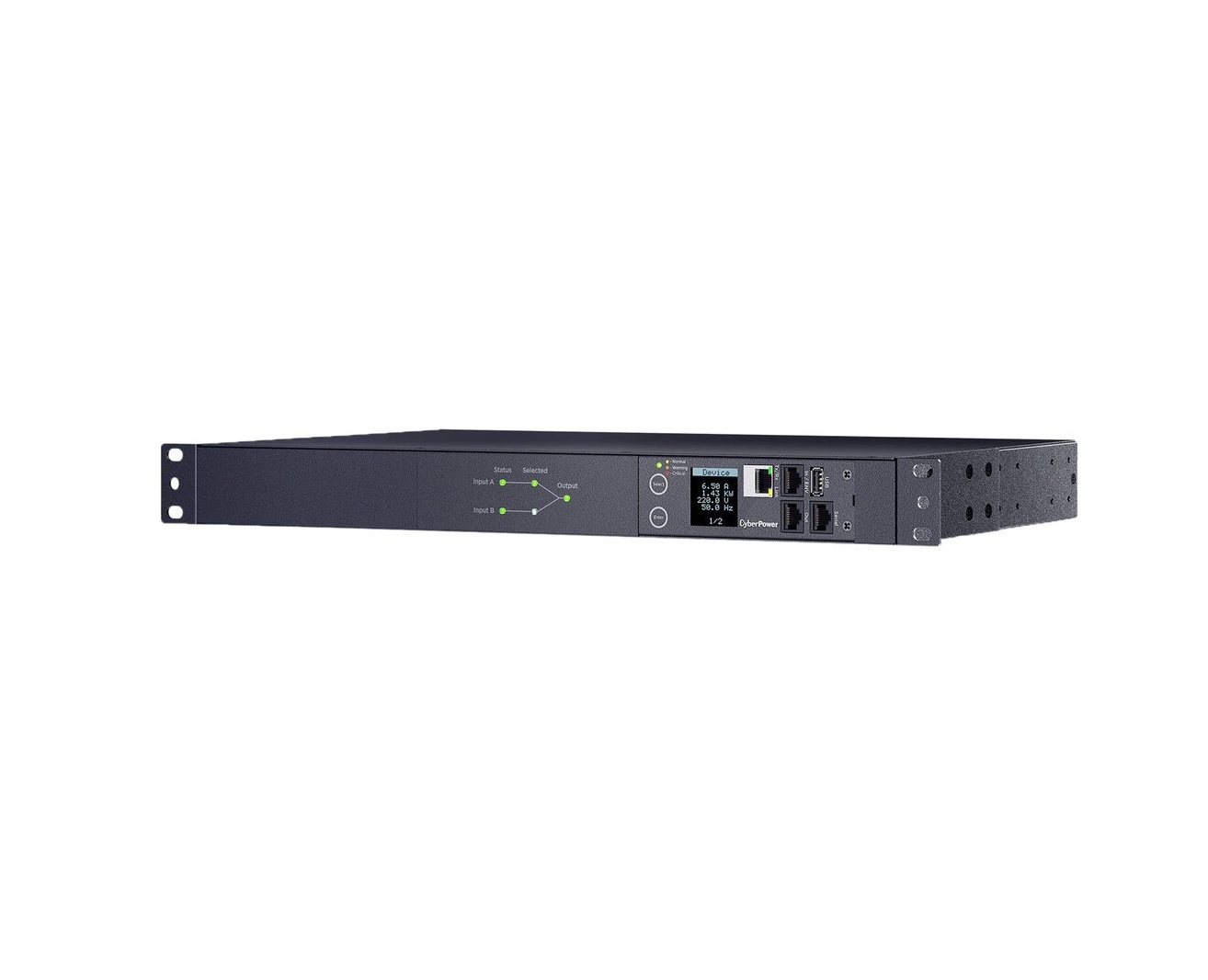 Cyberpower Switched Ats PDU 240V 20A 10-out 1U Rackmount PDU44006