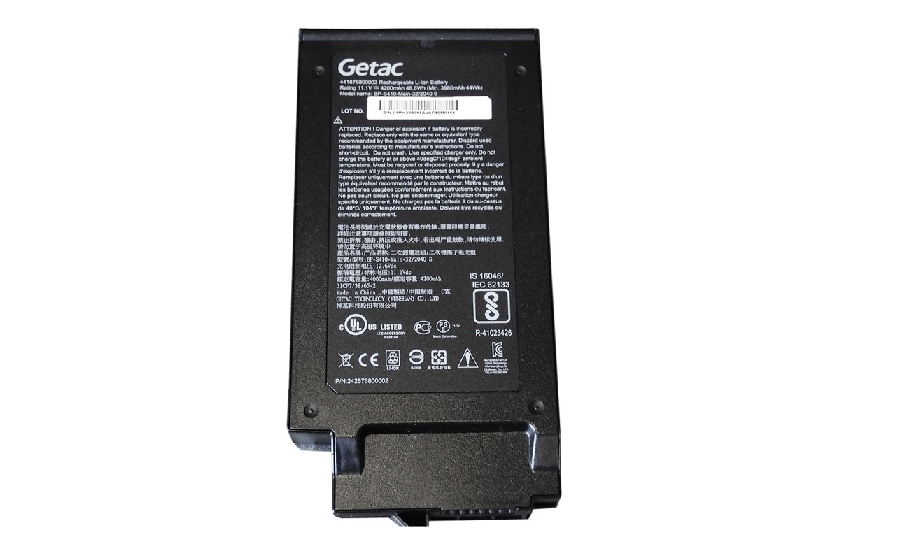 Getac Genuine 46.6Wh BP-S410-Main-32/2040 S 11.1V 4200mAh Laptop Battery 242876800002