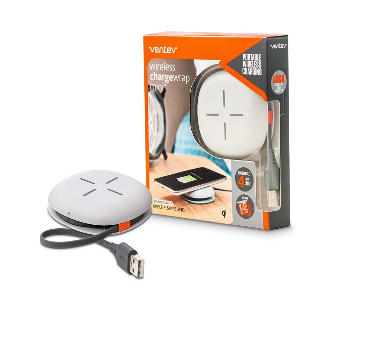 Ventev Wireless Mini 5W Chargewrap Charger Wcwminivnv