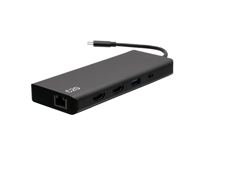 Cables To Go C2G USB-C 9-in-1 Dual Display Docking Station C2G54487