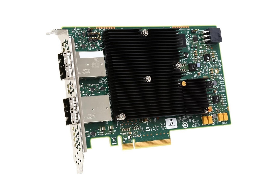 LSI Logic Sas 9300-16e Sata 6GB/s 12GB/s Storage Controller Host Bus Adapter Pci Express 3.0 x8 LSI00342