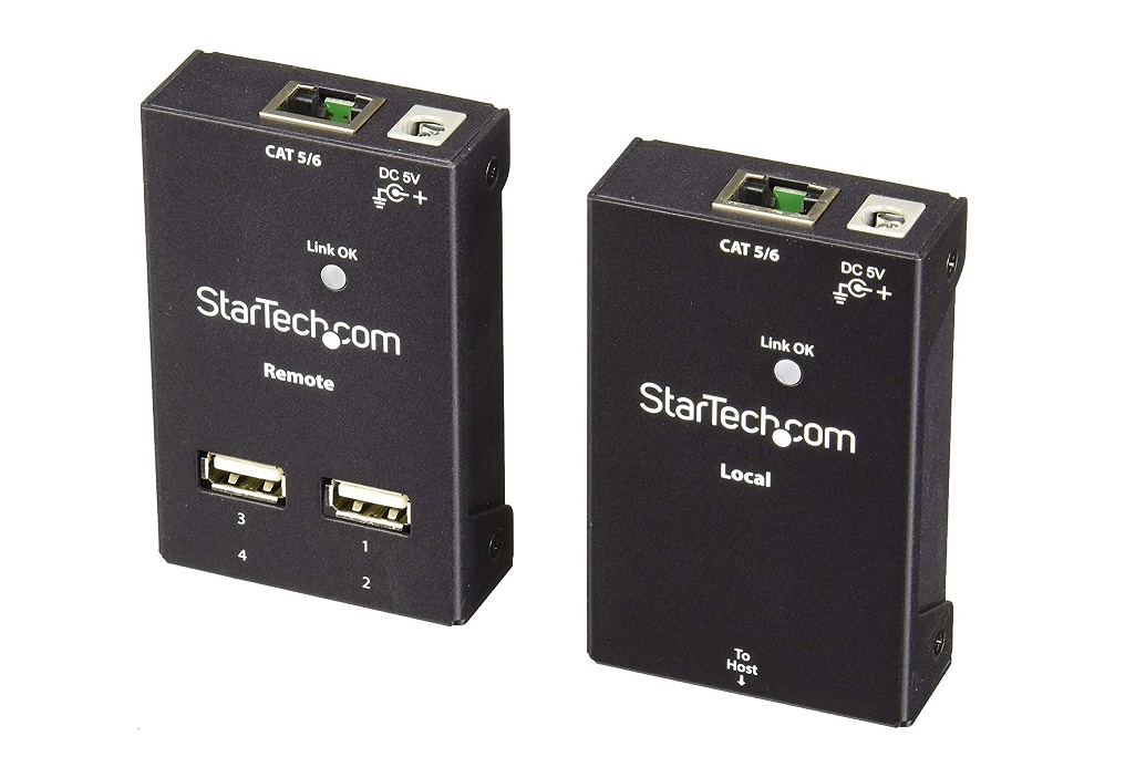 StarTech 4-Ports USB 2.0-Over-Cat5/6 Extender USB2004EXTV