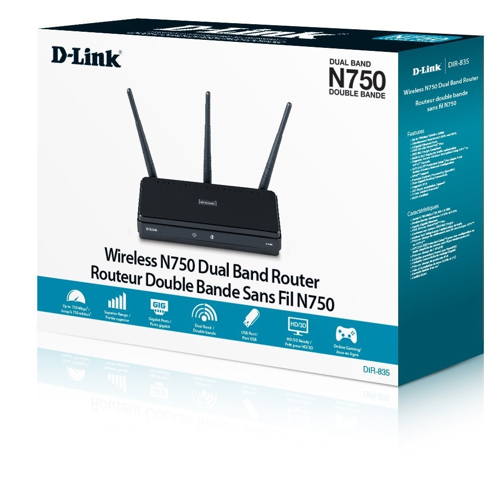 D-Link DIR835 N750 Dual-Band Wireless Router DIR-835