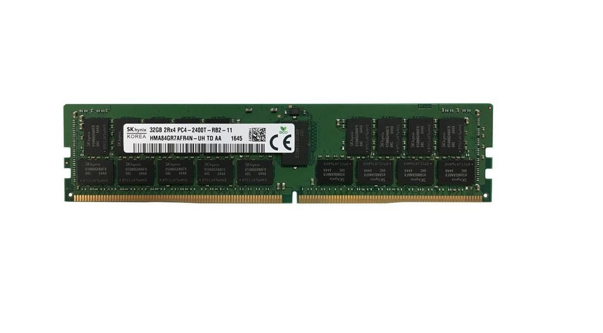 32GB Hynix DDR4 2400MHz PC4-19200 CL17 ECC Registered Memory HMA84GR7AFR4N-UH