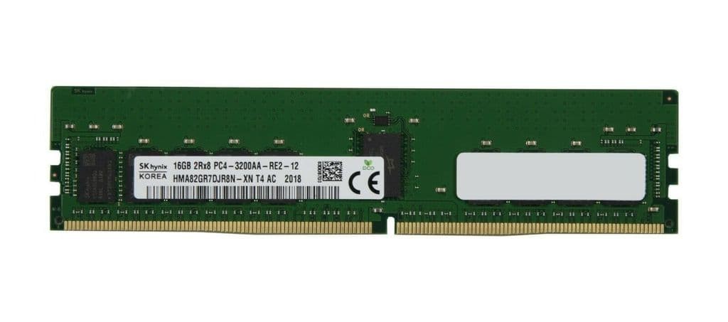 16GB DDR4 3200MHz PC4-25600 ECC Hynix Server Memory HMA82GU7DJR8N-XN
