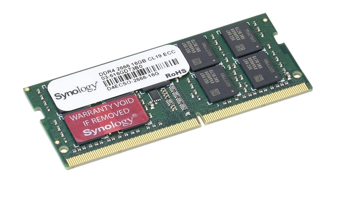 Synology 16GB DDR4 2666MHz PC4-21300 Ecc Unbuffered CL19 SO-DIMM 260pin D4ECSO-2666-16G Server Memory