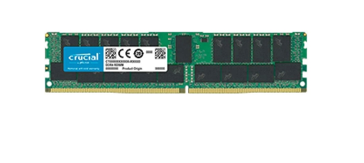 Crucial 32GB DDR4 PC4-21300 2666MHz Registered Ecc Server Memory CT32G4RFD4266