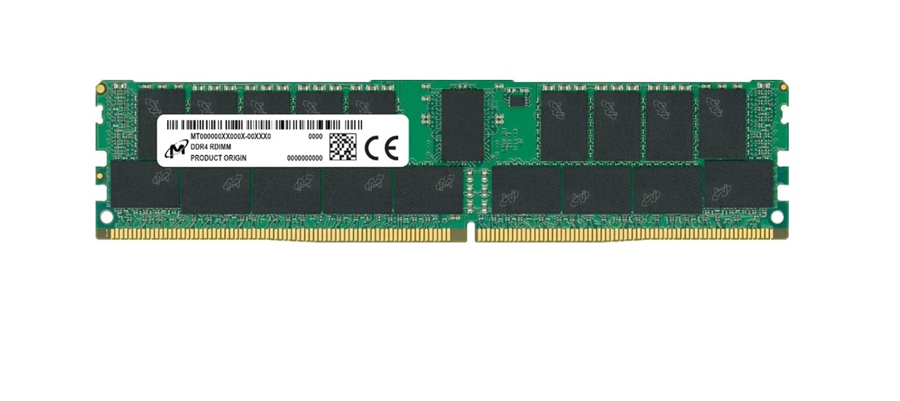 Micron 64GB DDR4 3200MHz PC4 25600 CL22 Ecc Registered 288pin MTA36ASF8G72PZ-3G2F1R