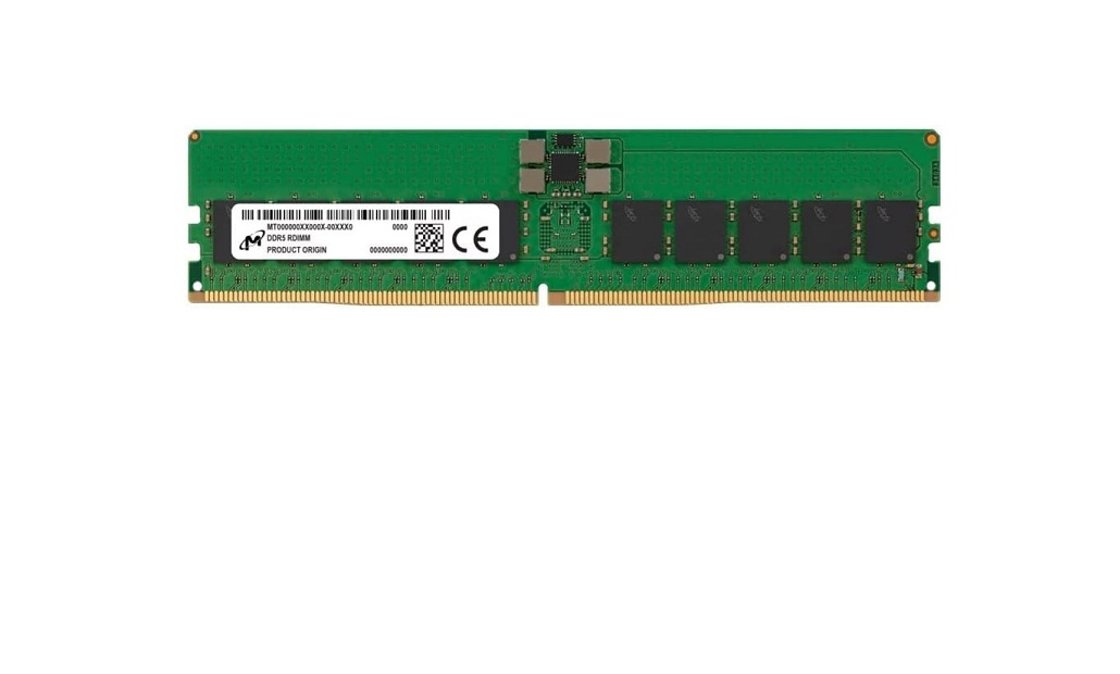 Micron 32GB DDR5 4800MHz PC5 38400 Ecc Registered CL40 MTC20F1045S1RC48BA2R
