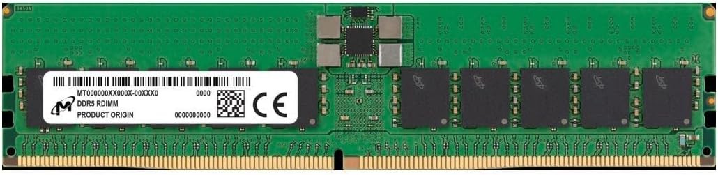 Micron 32GB DDR5-4800MHz 2Rx8 Server Rdimm Memory MTC20F2085S1RC48BA1R
