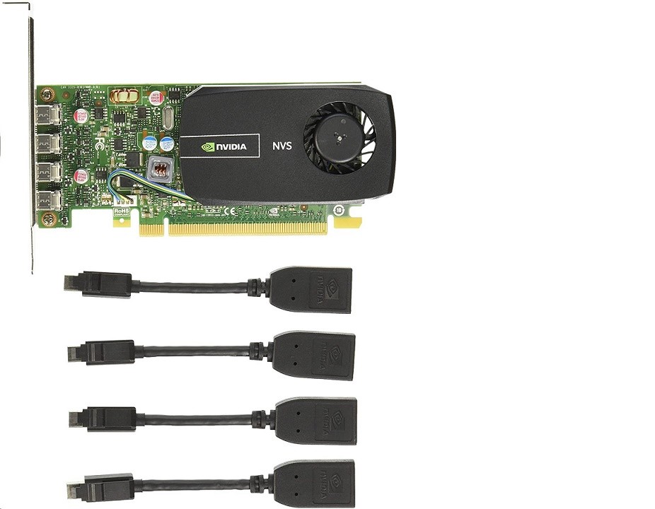 2GB Lenovo nVIDIA Quadro NVS 510 4x Mini DisplayPort PCI Express x16 Graphic Card 0B47077 NVS510