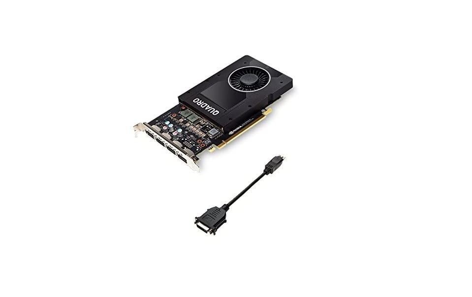 5GB PNY nVIDIA Quadro P2200 4x DisplayPort PCI Express x16 Graphics Card VCQP2200-PB