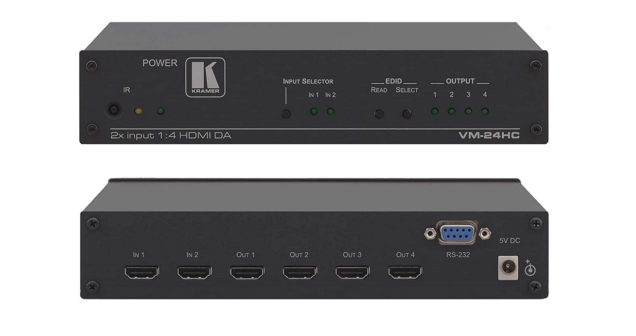 Kramer Electronics 2x1:4 Hdmi Switcher Distribution Amplifier VM-24HC