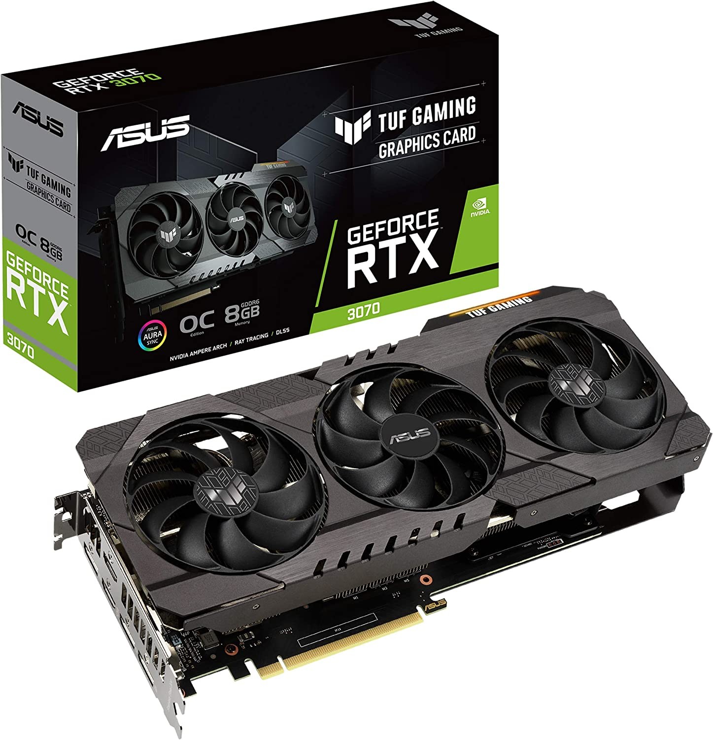 8GB Asus TUF Gaming GeForce RTX 3070 OC Edition PCI-E Graphics Card TUF-RTX3070-O8G-GAMING