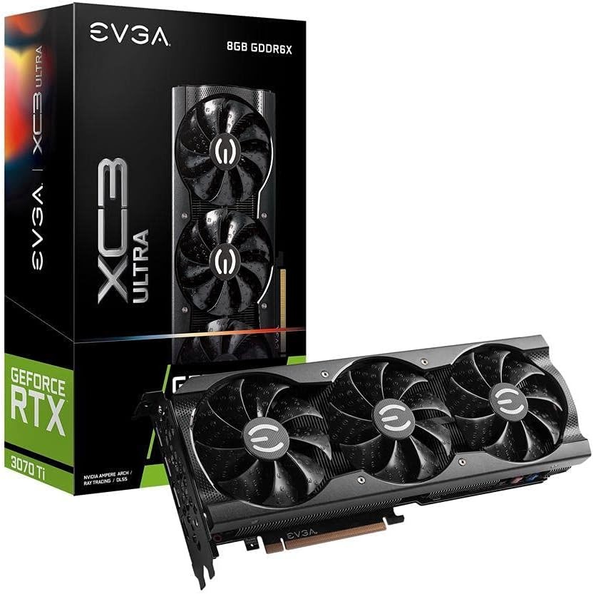 8GB EVGA GeForce RTX 3070 TI XC3 Ultra Gaming PCI-E LHR 08G-P5-3785-KL