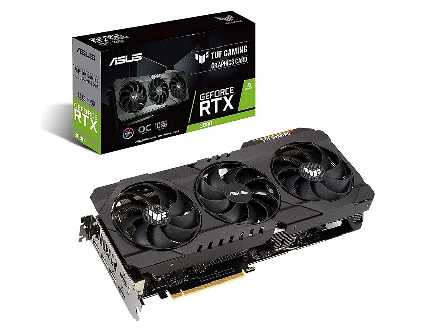 10GB Asus TUF Gaming GeForce RTX 3080 OC Edition PCI-E Graphics Card TUF-RTX3080-O10G-GAMING