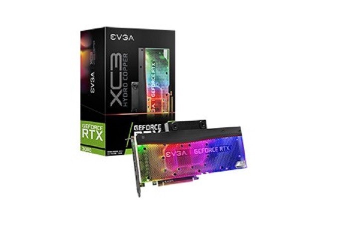 Evga 10GB Geforce Rtx 3080 XC3 Ultra Hydro Pci Express 4.0 Gaming Card Lhr 10G-P5-3889-KL