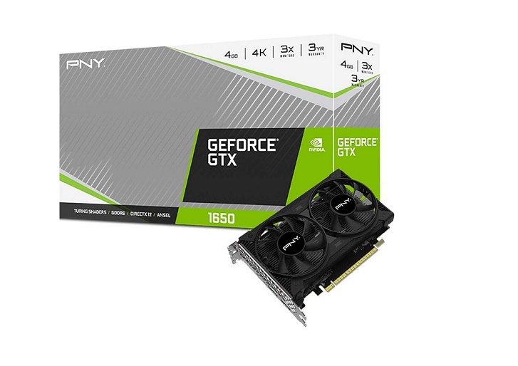 Pny 4GB Geforce Gtx 1650 Pci Express 3.0 x16 Video Card VCG16504D6DFPPB