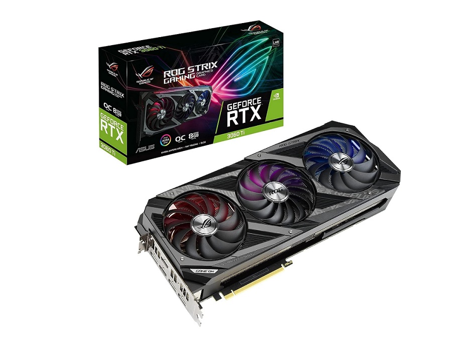 Asus 8GB Rog STRIX Nvidia Geforce RTX 3060 TI V2 Oc Edition Pci Express 4.0 ROG-STRIX-RTX3060TI-O8G-V2-GAMING