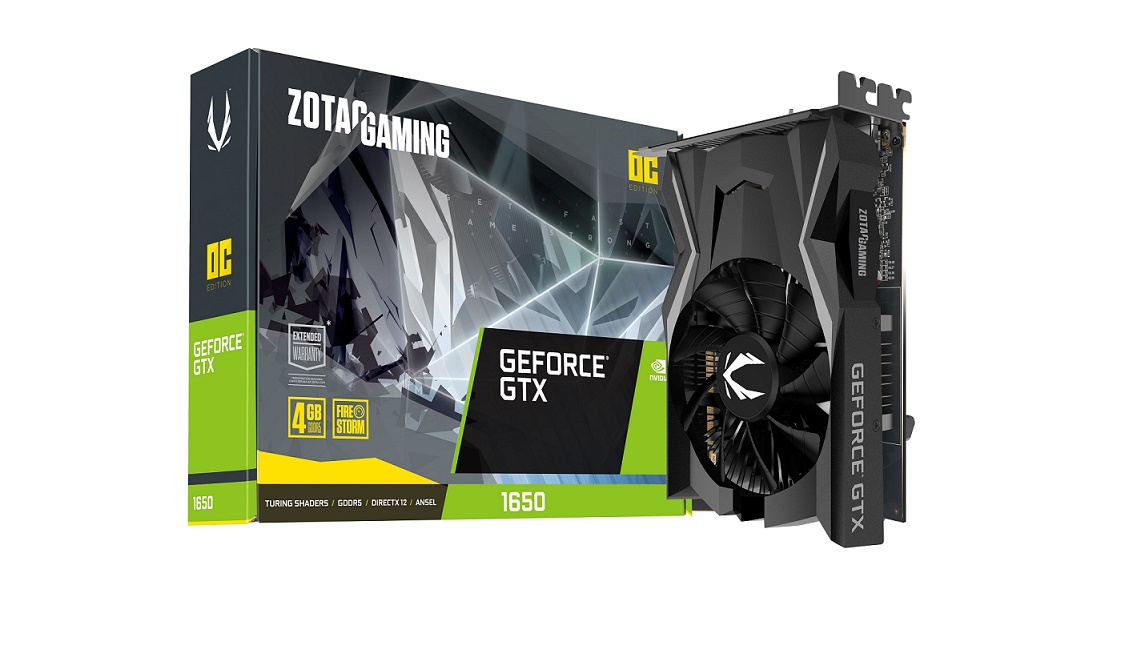 Zotac 4GB Nvidia Geforce Gtx 1650 Oc Hdmi Dvi Dp PCI-Express 3.0 Card ZT-T16500F-10L