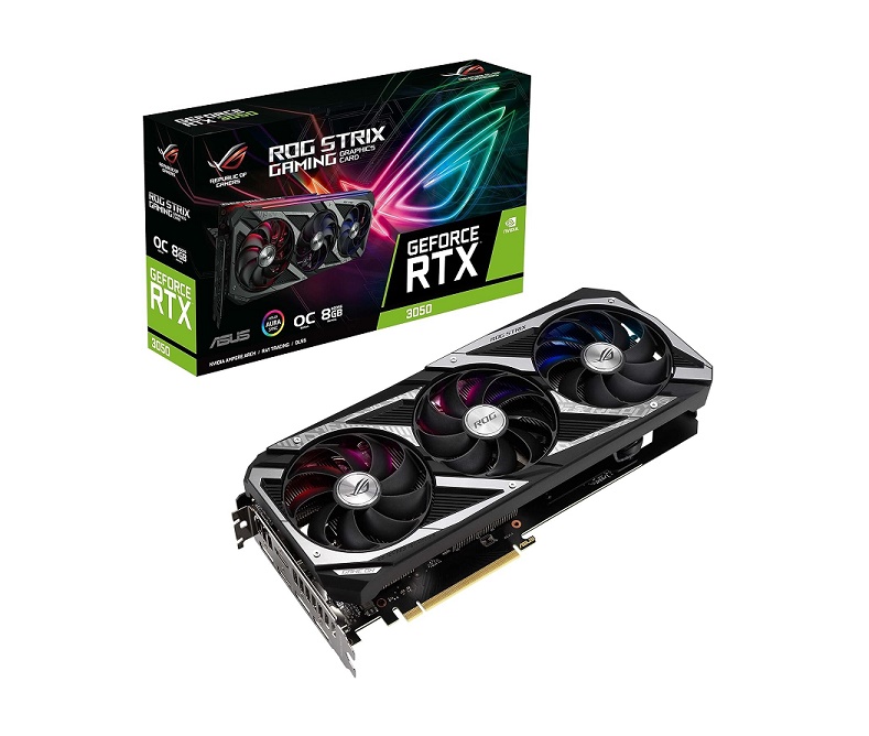 Asus 8GB Rog STRIX Geforce RTX 3050 Oc Edition Pci Express 4.0 x16 ROG-STRIX-RTX3050-O8G-GAMING