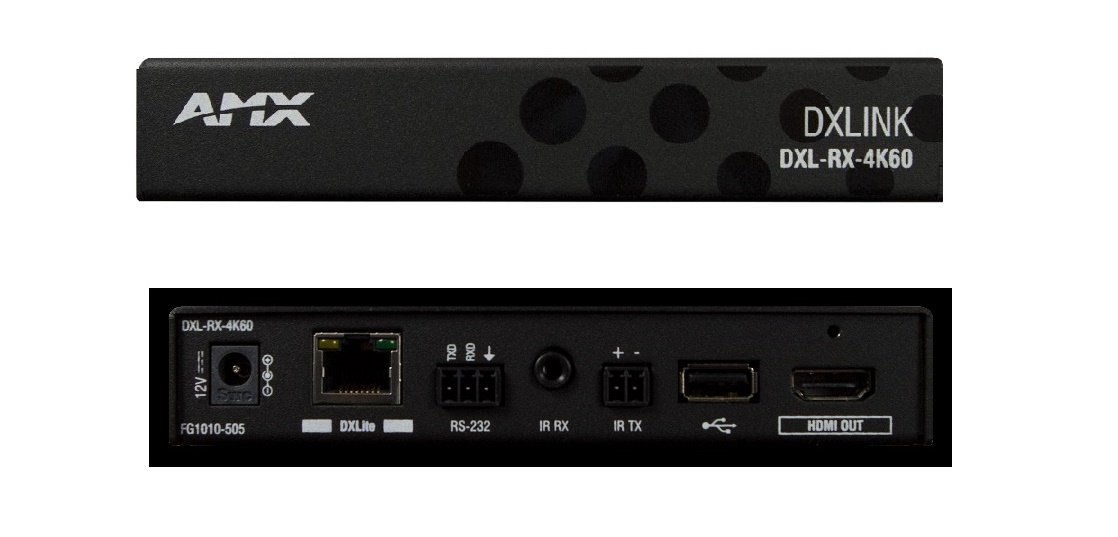 Amx DXL-RX-4K60 RJ45 Hdmi RS-232 Usb Video 4K Receiver Extender FG1010-505