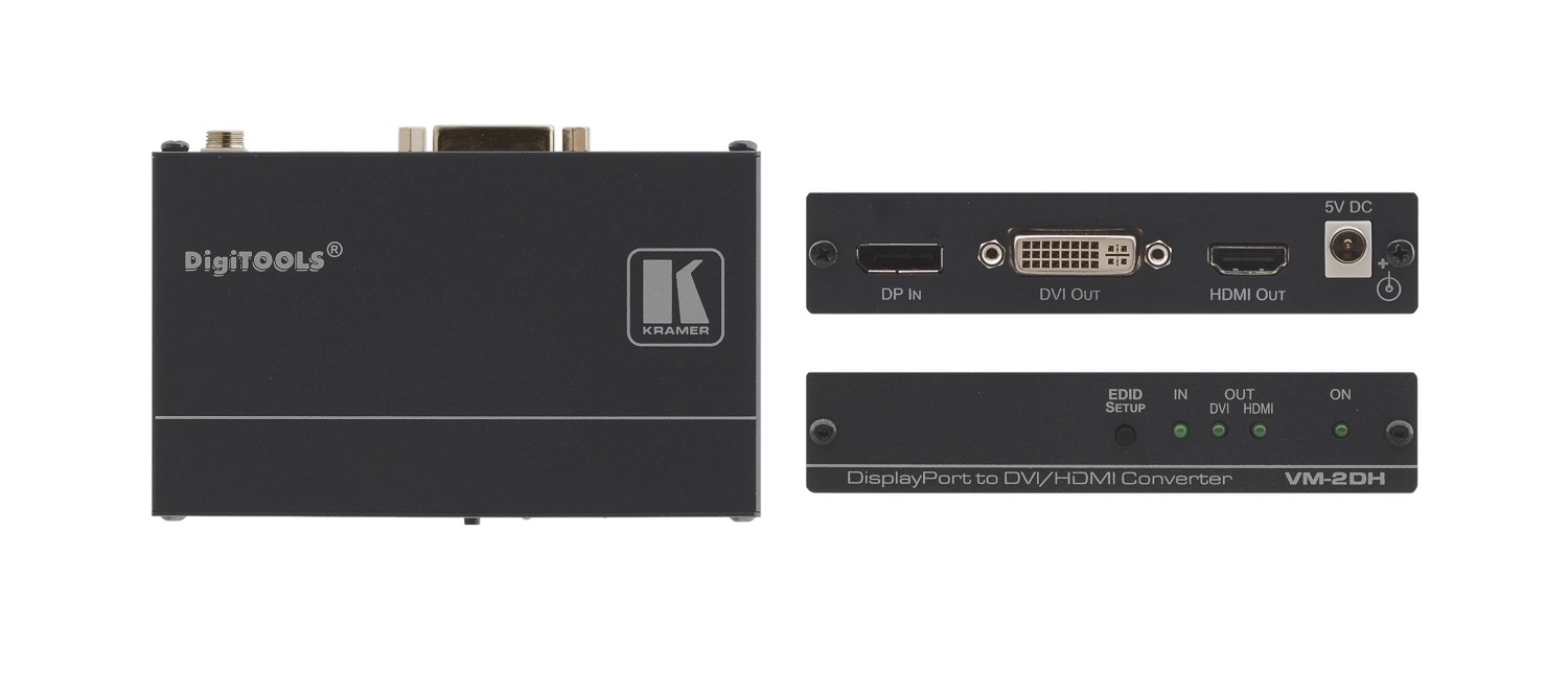 Kramer Electronics Displayport To DVI/HDMI Format Converter VM-2DH