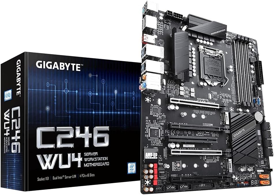 Gigabyte C246-WU4 Intel C246 Socket 1151 DDR4 Server Motherboard