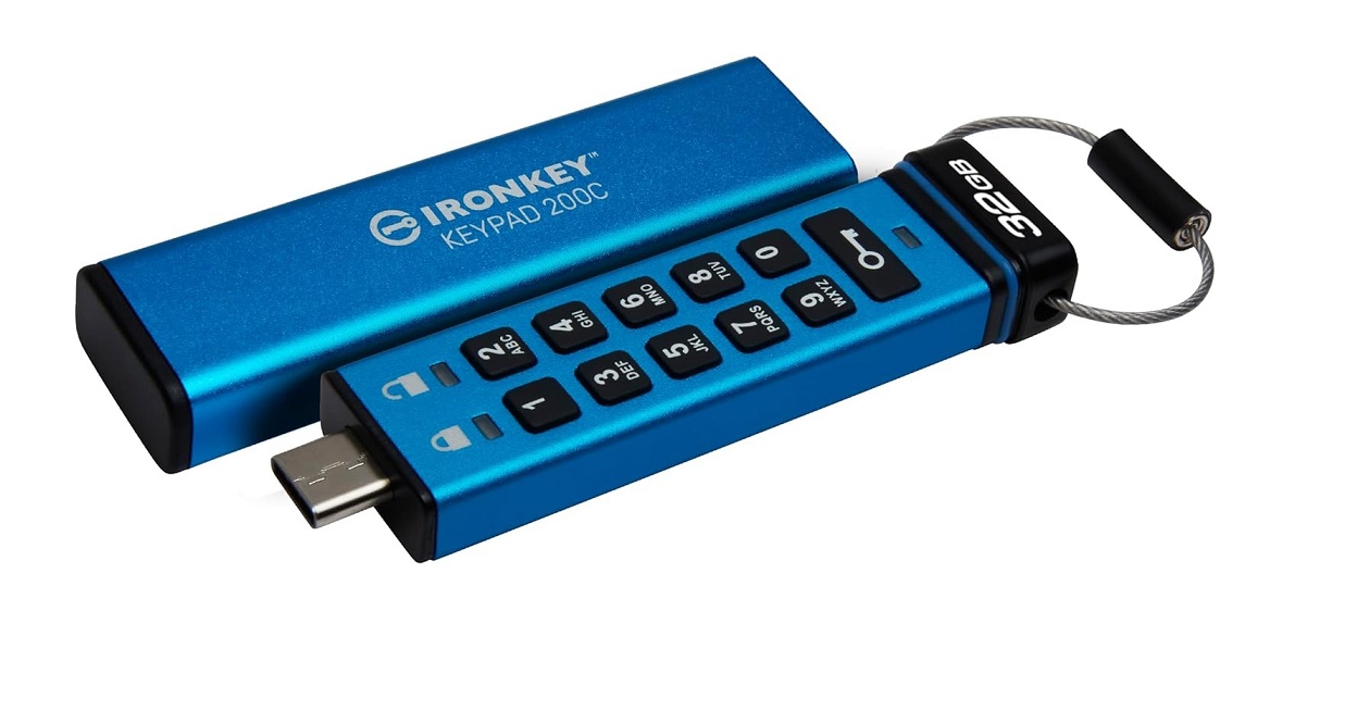 Kingston 32GB Ironkey Keypad 200 USB-C IKKP200C/32GB
