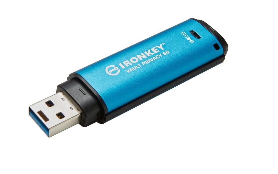 Ironkey 64GB Vault Privacy 50 Usb 3 Series Flash Drive IKVP50/64GB