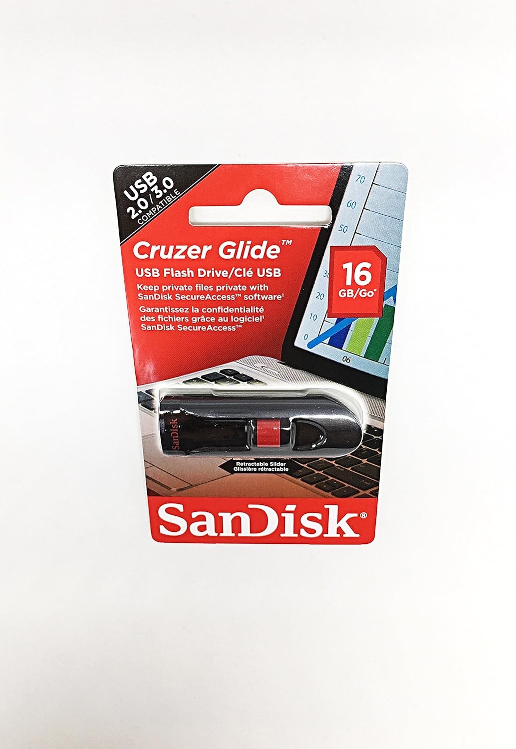 Sandisk 16GB Cruzer Glide Usb Type A Flash Drive SDCZ60-016G-B35S