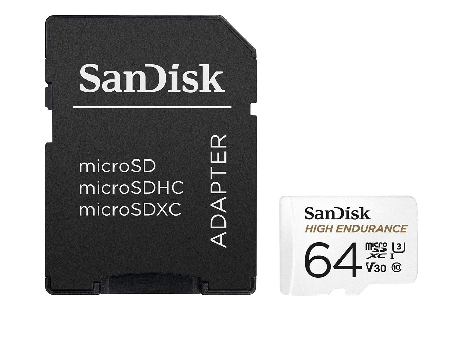 Sandisk 64GB High Endurance Microsdxc Card With Adapter SDSQQNR-064G-GN6IA