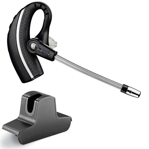 Plantronics WH210 Wireless Headset Over-the-Ear With Eartips and Charge Cradle 82905-21