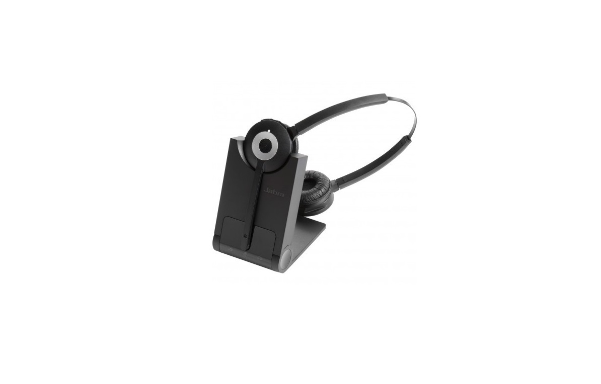 Jabra Pro 920 DUO Wireless w/ Noise-Canceling Microphone Headset Black 920-69-508-105
