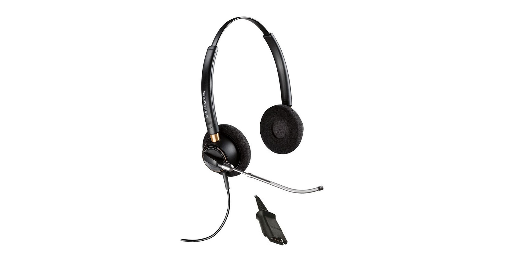 Plantronics EncorePro HW520V On-ear Binaural Wired Headset Voice Tube MIC 89436-01