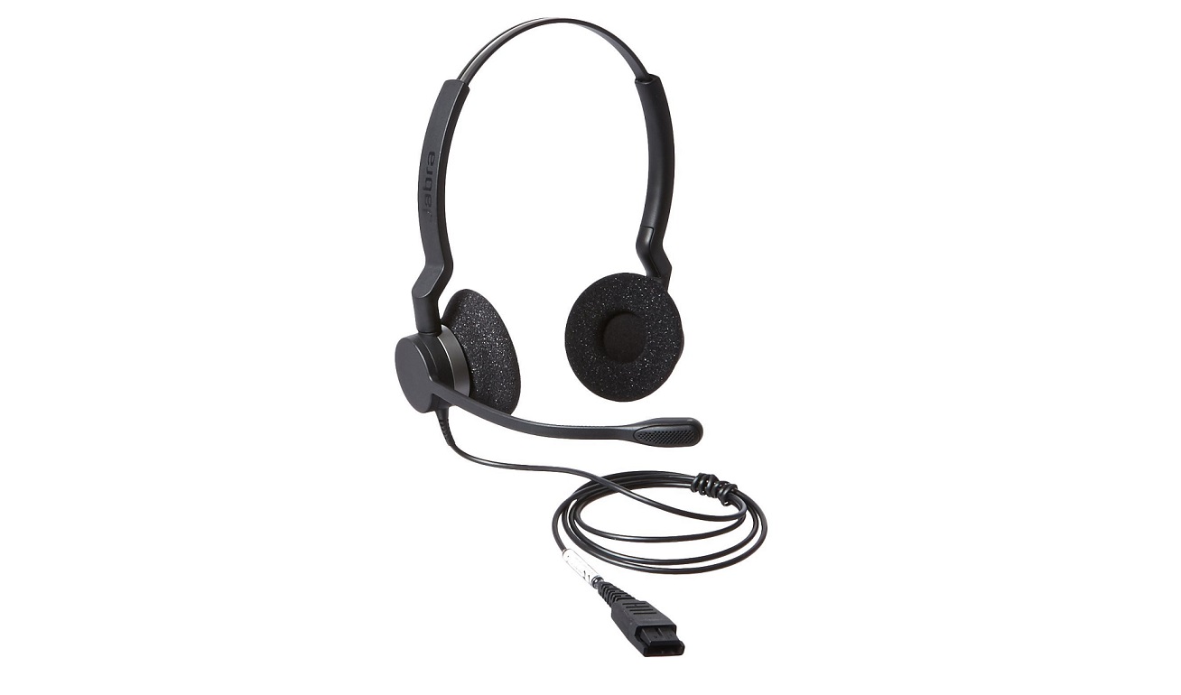 Jabra 2309-820-105 BIZ 2325 QD DUO Wired Professional Headset 2309-820-105